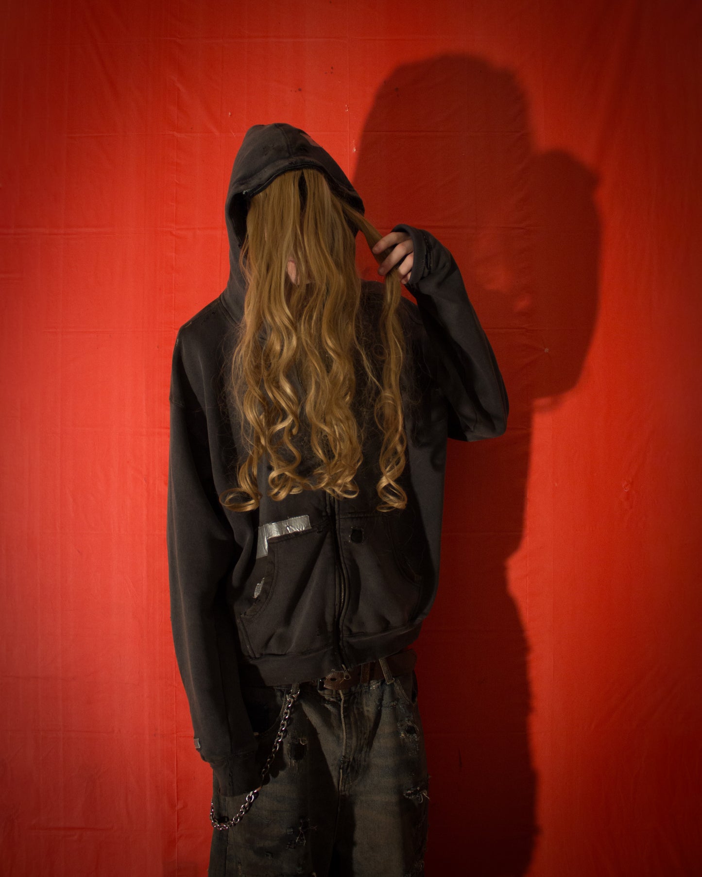 Detachable “HAIR HEAD” Duct Tape Jacket