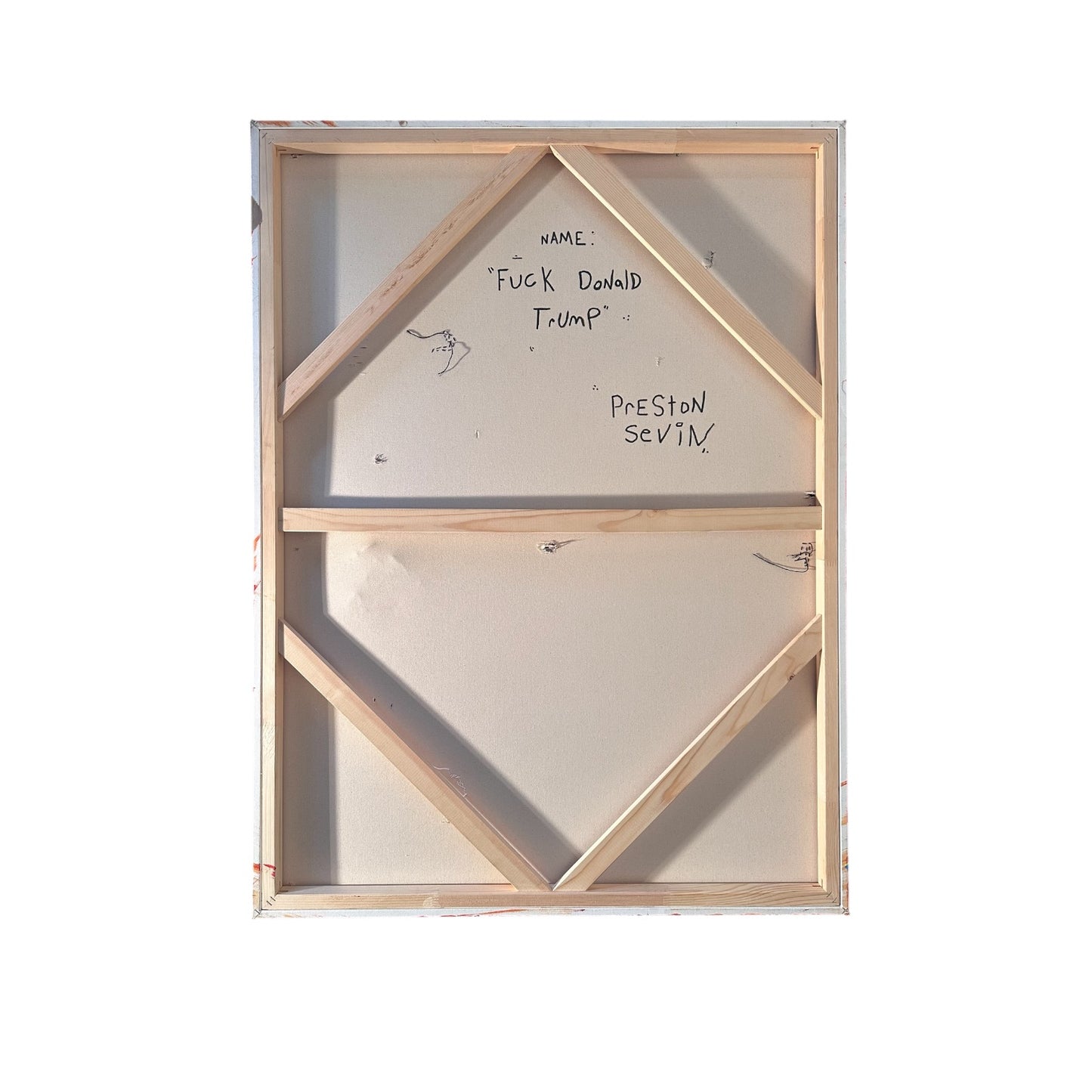 “FUCK DONALD TRUMP” Huge Canvas