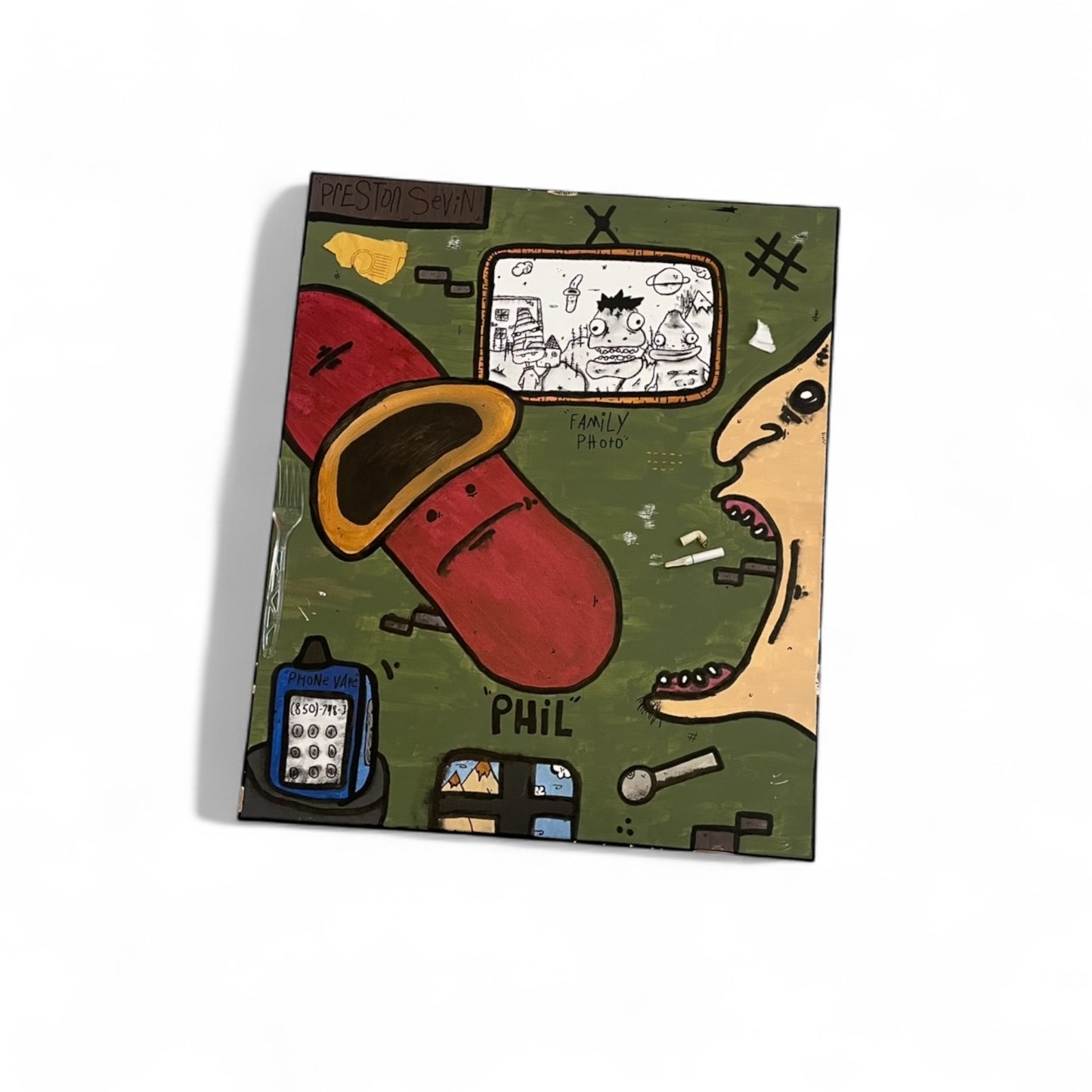 “EATING PHIL” Medium Canvas