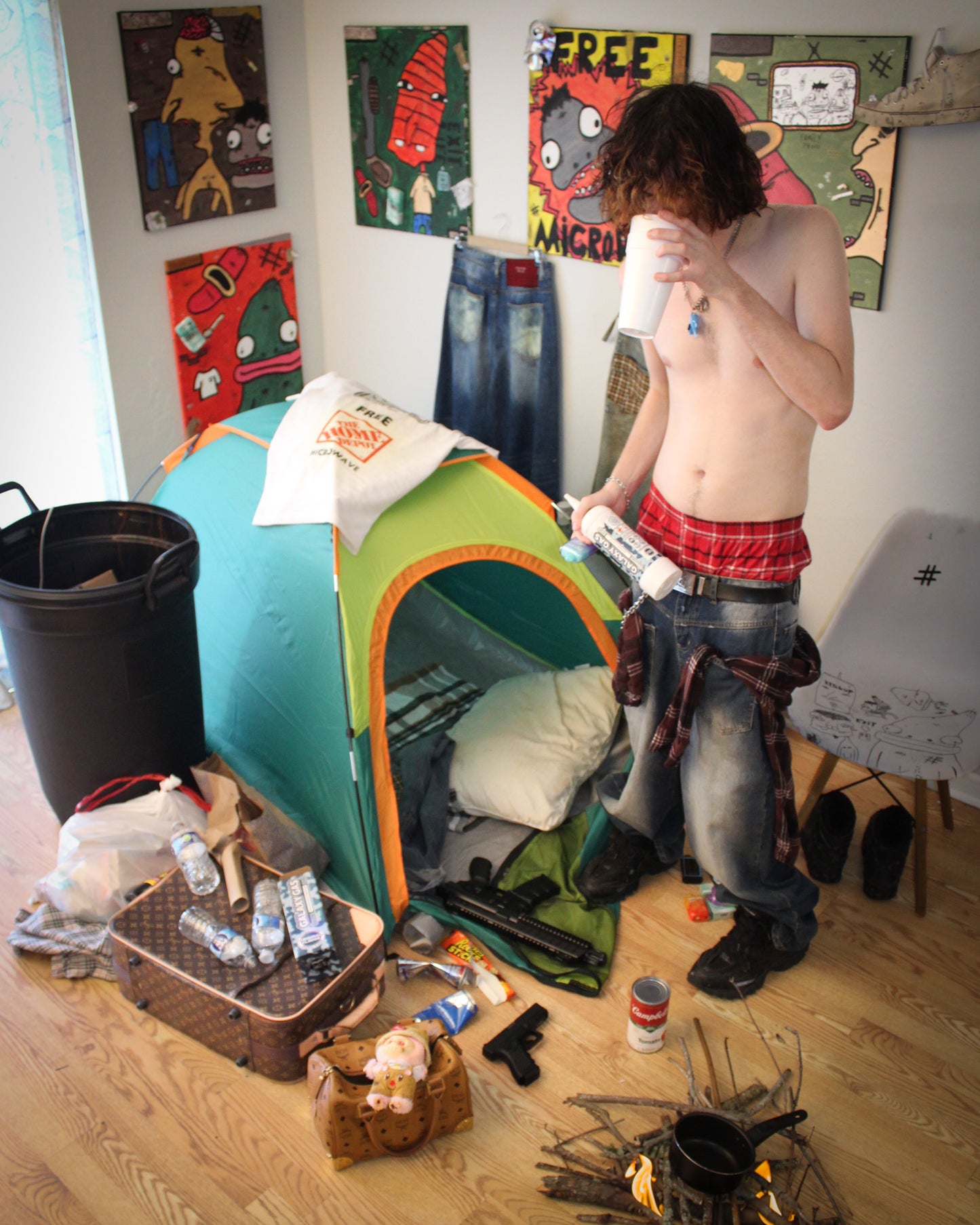 “FLANNEL MICROWAVE” Jeans