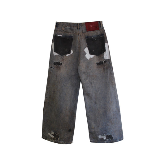 “EXPLOSIVE DUCT TAPE DENIM 100s” Jeans