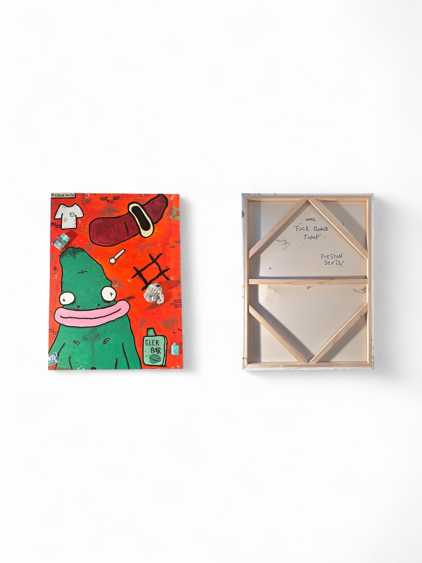 “FUCK DONALD TRUMP” Huge Canvas