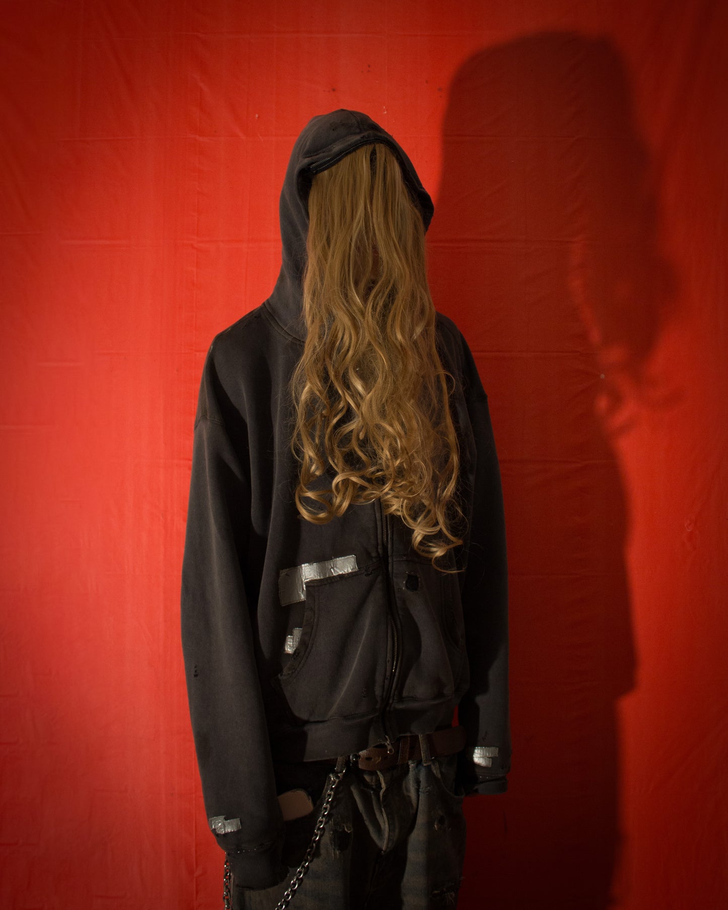 Detachable “HAIR HEAD” Duct Tape Jacket