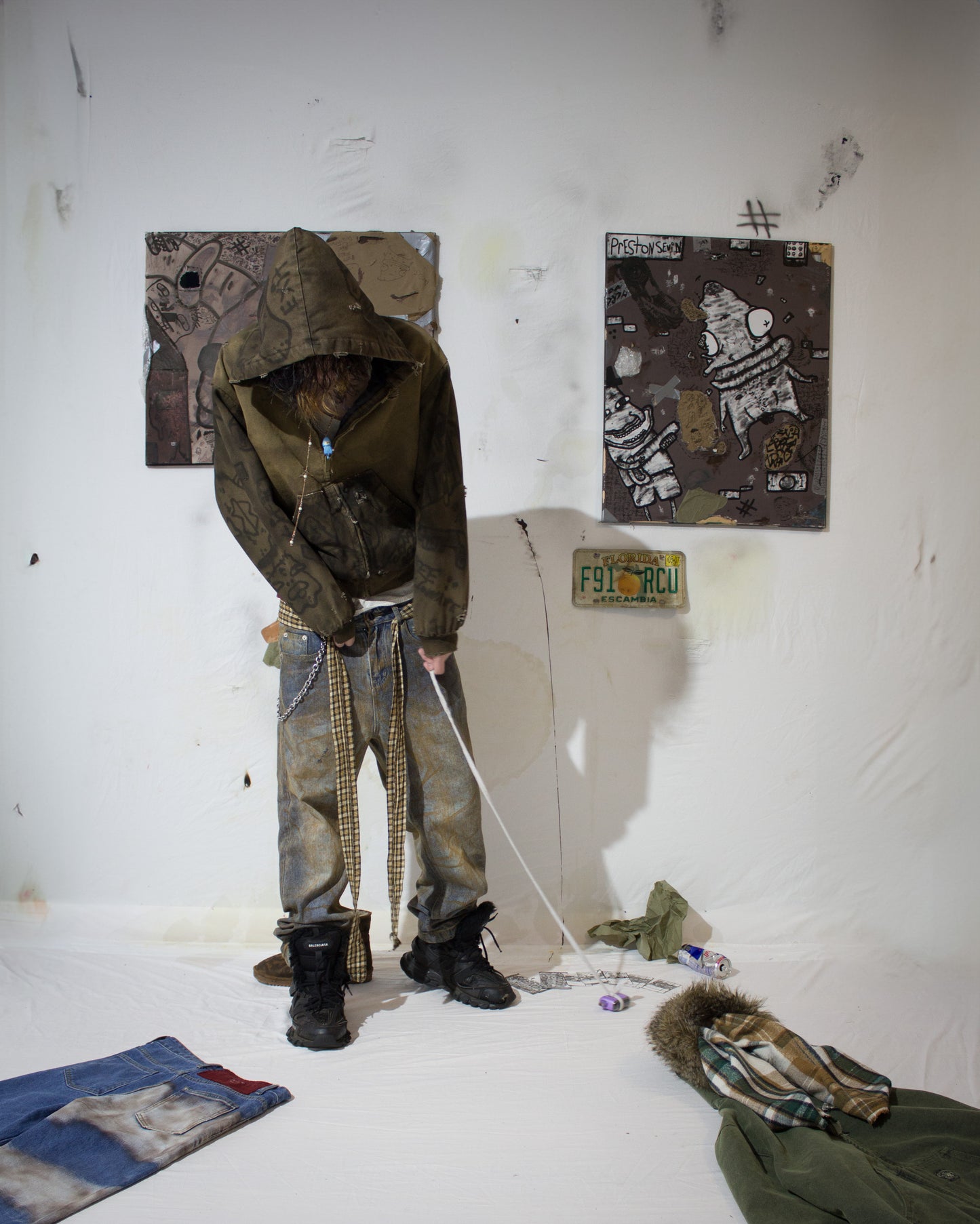 “FLANNEL BELT” Denim