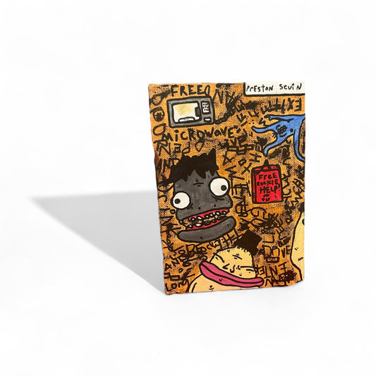 “FREE RECYCLING HELP” Small canvas