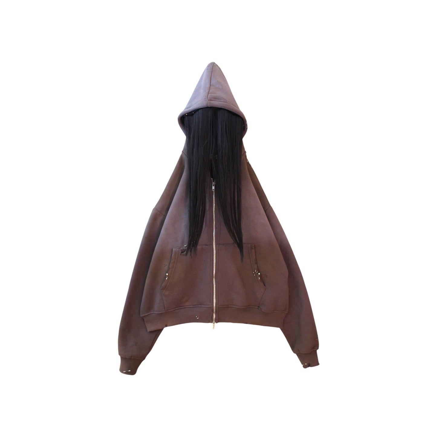 “HAIR HEAD” Piercing Zip Up