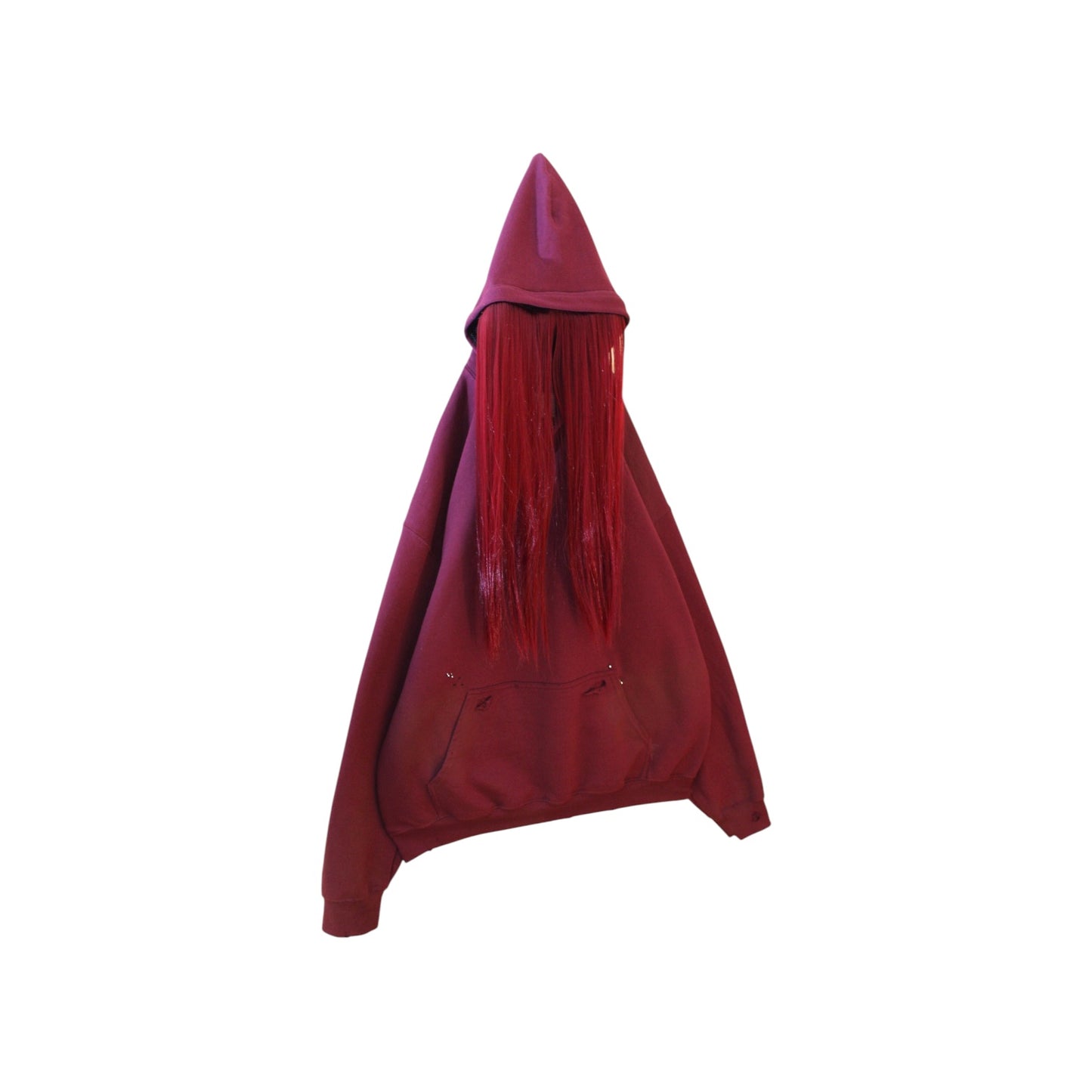 Red “HAIR HEAD” Piercing Hoodie